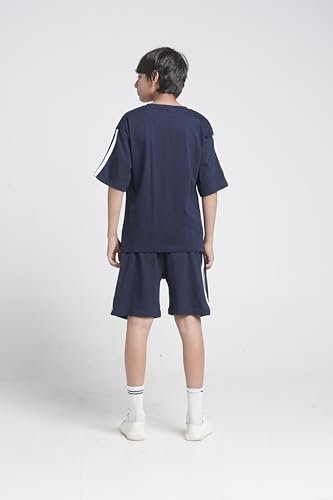 T2F Boys Cotton Printed DropShoulder Fit T-Shirt and Shorts Clothing Set (Pack of 3) - Image 4