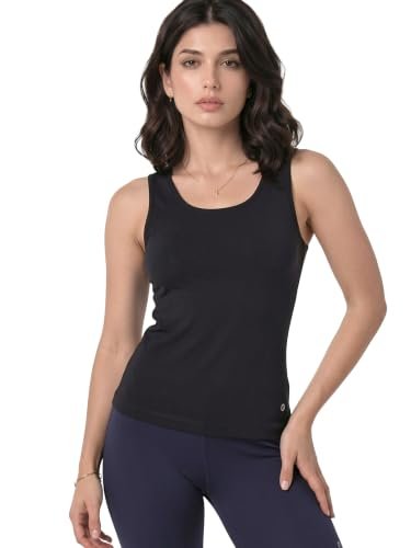Enamor E025 Essentials Stay New Slim Fit Soft, Naturally Breathable Cotton Fabric Tank Top For Women