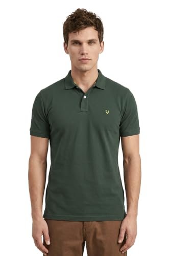 Men’s Polo T‑Shirt | Comfortable Rich Cotton Blend, Band Collar, Regular Fit | Stylish & Premium All Day Wear