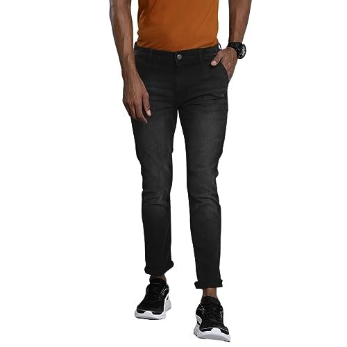 The Indian Garage Co Men Slim Fit Solid Mid-Rise Stretchable Jeans