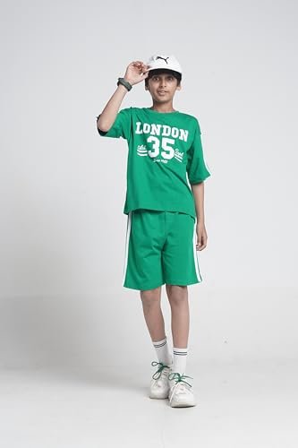 T2F Boys Cotton Printed DropShoulder Fit T-Shirt and Shorts Clothing Set (Pack of 3) - Image 6