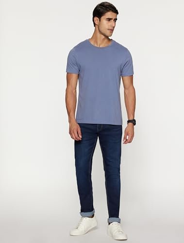 Men's Tapered Fit Mid Rise Classic Tape Stretchable Twill Jeans - Image 6