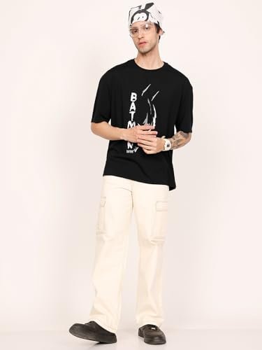 Men's Half Sleeve Round Neck Cottonblend Graphic Print Oversized - Image 6