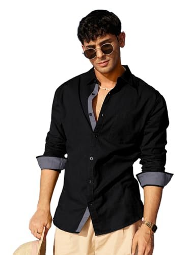 Men's Solid Shirt | Soft Cotton Blend | Casual Shirt | Plain | Full Sleeve - Regular Fit (Available in Plus Size)