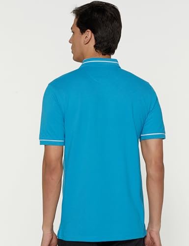 Men's Regular Fit Insignia Half Sleeve Polo T-Shirt | Cotton Rich | Premium Pique Weave - Image 2