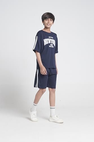 T2F Boys Cotton Printed DropShoulder Fit T-Shirt and Shorts Clothing Set (Pack of 3) - Image 3