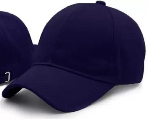 Acrylic Plain Baseball Sport Cap Men's Baseball Head Hat Stylish All Sports Caps With Adjustable Strap Pack Of 1