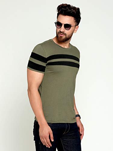 T-Shirt for Mens Double Stripes on Chest - Image 4