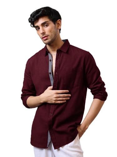 Men's Solid Shirt | Soft Cotton Blend | Casual Shirt | Plain | Full Sleeve - Regular Fit (Available in Plus Size)