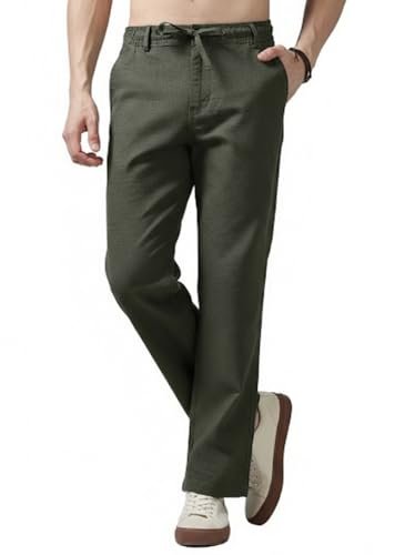 Men’s Multi Color Cargo Casual Trousers | Men’s Regular Fit Straight Pants | Comfortable Stylish Cargo for Men | Soft Fabric for Everyday Wear, Travel & Office | Linen Cotton Botto