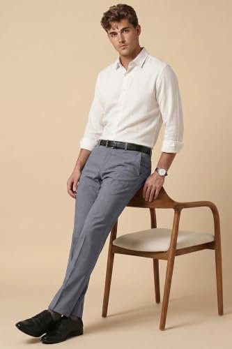Men Mid Rise Neo-Slim Formal Trouser - Image 2