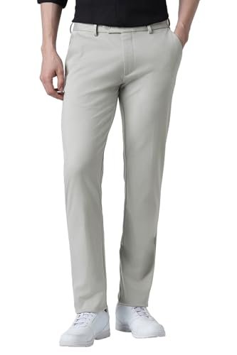 Men's Slim Fit Mid Rise Formal Stretchable Knit Super Trouser | Comfort Lycra | 360-Degree Stretch