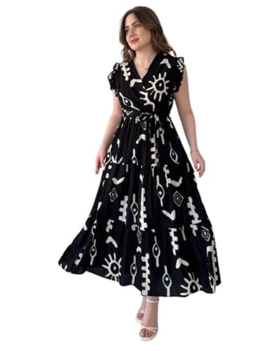 Attires Dress for Women Western Maxi Style, Indo Western Dresses, One Piece Long Gown, A Line Flared Pattern, Ethnic Look Outfit for Women