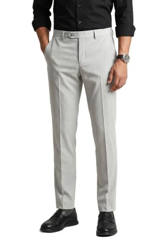 Men's Slim Fit Mid Rise Premium Formal Stretchable Knit Super Trouser | Comfort Lycra | 360-Degree Stretch