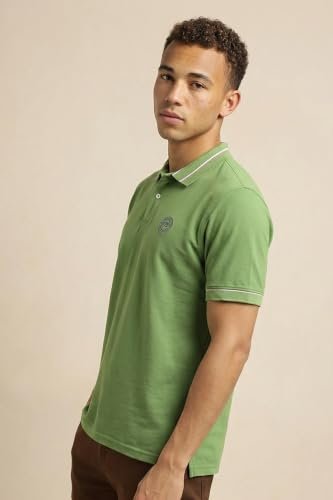 Men's Regular Fit Insignia Half Sleeve Polo T-Shirt | Cotton Rich | Premium Pique Weave - Image 4