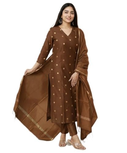 Viscose Printed Kurta for Women | Kurti Set Woman | Kurta with Pant & Dupatta | Straight Ethnic Suit | Indian Outfit Ladies Dress Stylish Traditional Clothing Party Office