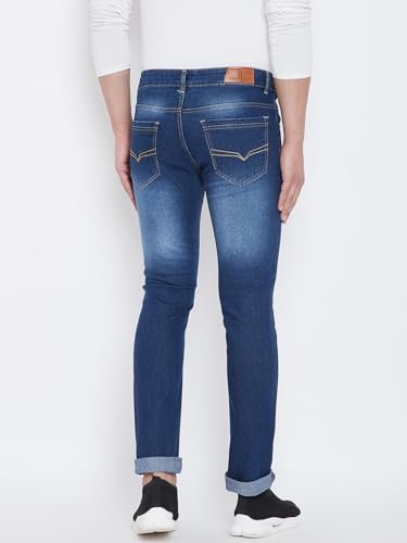 Men's Slim Fit Mid Rise Denim Strechable Jeans - Image 2