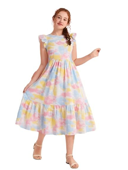 Frock with Beautiful Digital Printed Baby Girl Dress