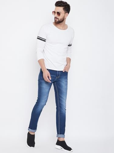 Men's Slim Fit Mid Rise Denim Strechable Jeans - Image 5