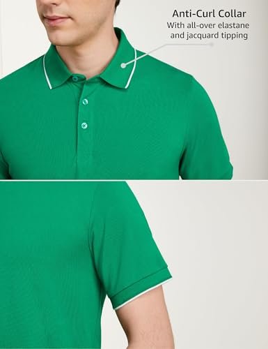 Premium Men Cotton Stretch Solid Polo T-Shirt (Regular Fit | Pique Knit) - Image 5