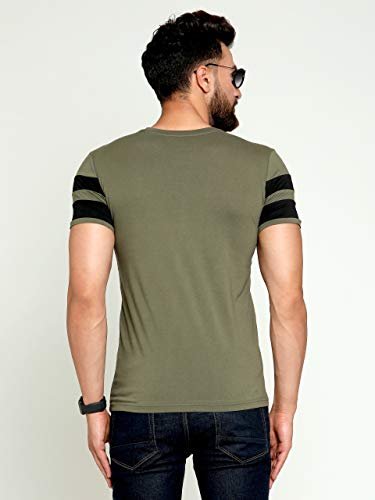 T-Shirt for Mens Double Stripes on Chest - Image 2