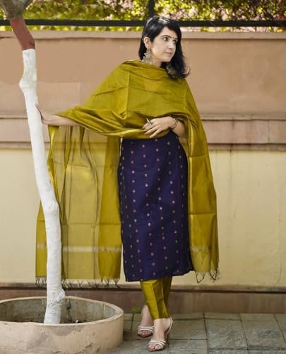 Printed Kurta for Women | Kurti Set Woman | Kurta with Pant & Dupatta | Straight Ethnic Suit | Indian Outfit Ladies Dress Stylish Traditional Clothing Party Office - Image 4