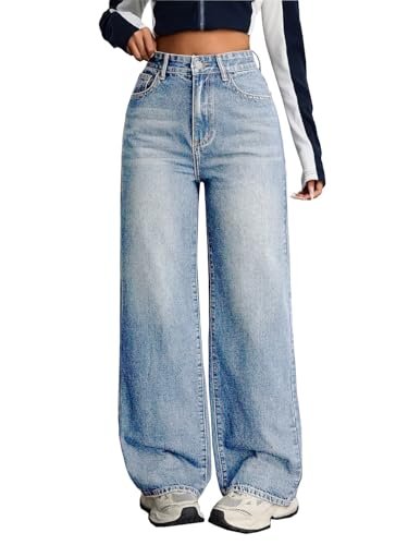Women's Denim Stretchable High Waist Baggy Jeans for Women