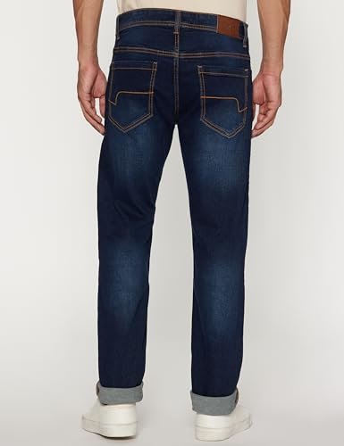 Men's Tapered Fit Mid Rise Classic Tape Stretchable Twill Jeans - Image 2