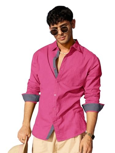 Men's Solid Shirt | Soft Cotton Blend | Casual Shirt | Plain | Full Sleeve - Regular Fit (Available in Plus Size)