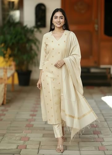 Printed Kurta for Women | Kurti Set Woman | Kurta with Pant & Dupatta - Image 5