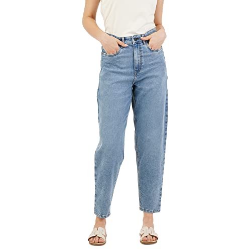 INKD Women's Stretchable Barrel Fit Jeans - High-Rise | Lightweight | Classic 5 Pocket Styling | Jeans for Women (Available in Plus Sizes)