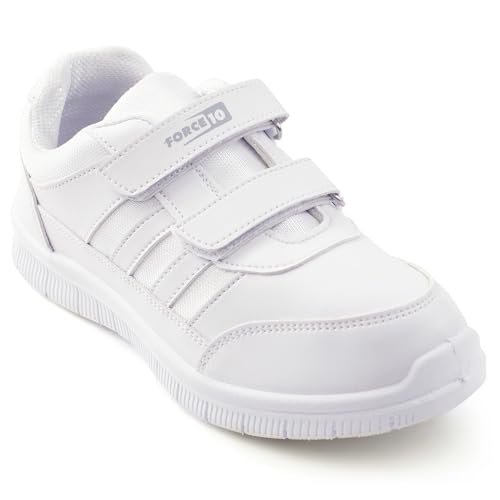 Force10 School Shoes for Kids with PVC Upper | Comfortable & Lightweight | PVC Sole | Padded Foam Insole | Quick-Wear Velcro Closure | Stylish & Modern - Image 2