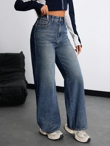 Women's Denim Stretchable High Waist Baggy Jeans for Women - Image 6