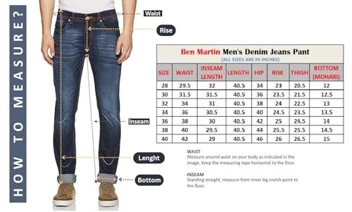 Men's Slim Fit Mid Rise Denim Strechable Jeans - Image 6