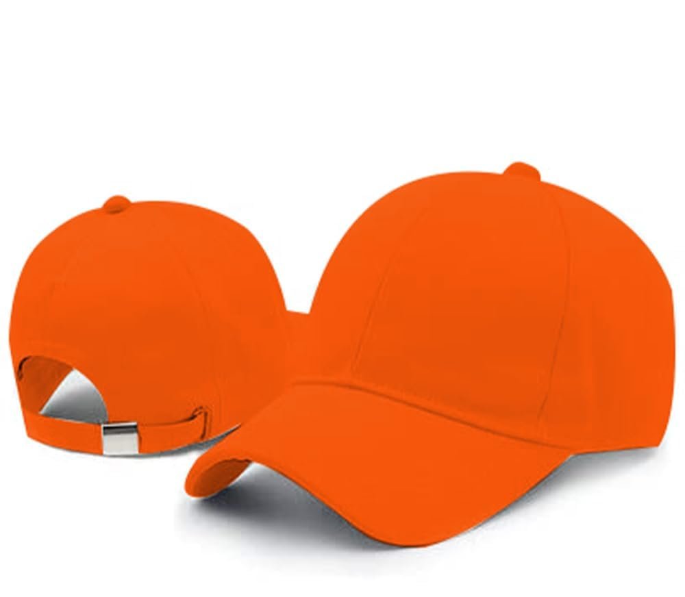 Acrylic Plain Baseball Sport Cap Men's Baseball Head Hat Stylish All Sports Caps With Adjustable Strap Pack Of 1