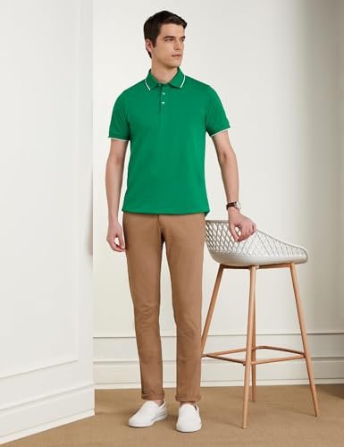 Premium Men Cotton Stretch Solid Polo T-Shirt (Regular Fit | Pique Knit) - Image 3