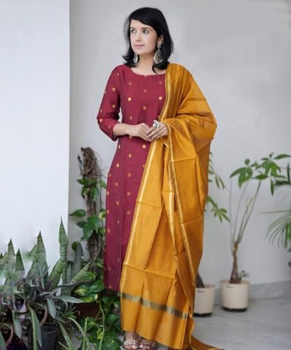 Printed Kurta for Women | Kurti Set Woman | Kurta with Pant & Dupatta | Straight Ethnic Suit | Indian Outfit Ladies Dress Stylish Traditional Clothing Party Office - Image 3