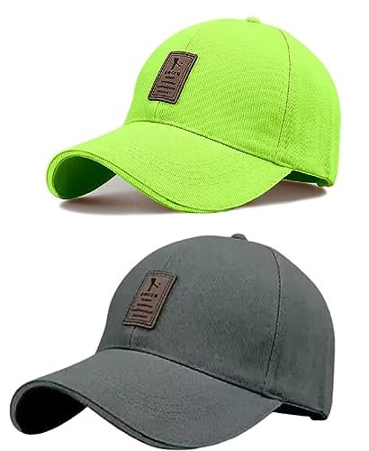 Soft Cotton Adjustable Unisex Cap for Men and Women Freesize Baseball Caps (Pack of 2) - Image 2