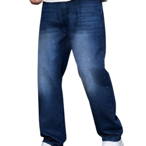 Men Jeans || Baggy Fit Jean's for Man || Loose Fit High Rise Denim || Stretchable Casual Wear Jean,s || Dance Rap Rapping Style Pant for Men || Denim Cotton Jeans (0)
