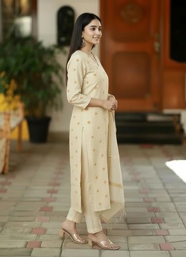 Printed Kurta for Women | Kurti Set Woman | Kurta with Pant & Dupatta - Image 4