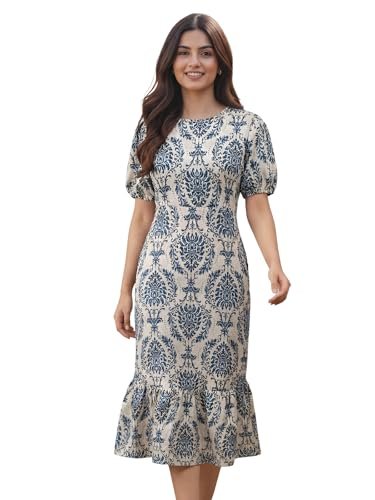 Leriya Fashion Dress for Women | Western One Piece Dress for Women Short & Long | Short Sleeve Casual Summer Dresses for Beach & Stylish Party Outifits Knee-Length