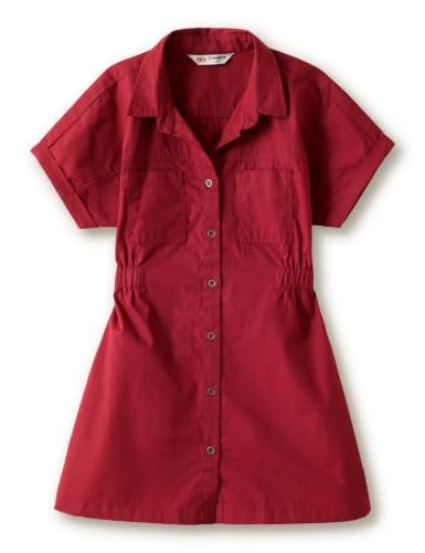 Girls Knee Length Pure Cotton Shirt Dress - Image 2