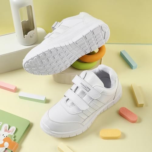 Force10 School Shoes for Kids with PVC Upper | Comfortable & Lightweight | PVC Sole | Padded Foam Insole | Quick-Wear Velcro Closure | Stylish & Modern - Image 4