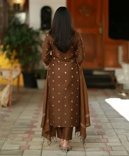 Viscose Printed Kurta for Women | Kurti Set Woman | Kurta with Pant & Dupatta | Straight Ethnic Suit | Indian Outfit Ladies Dress Stylish Traditional Clothing Party Office - Image 2