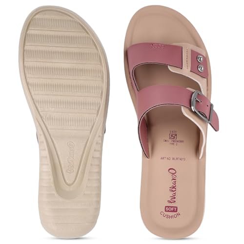 Slip-on Sandals for Women|Lightweight PU Wedge Sole, Comfortable Sandal|Walking, Shopping, Travel, Casual Wear Sandal-WLR74019-Plum - Image 5