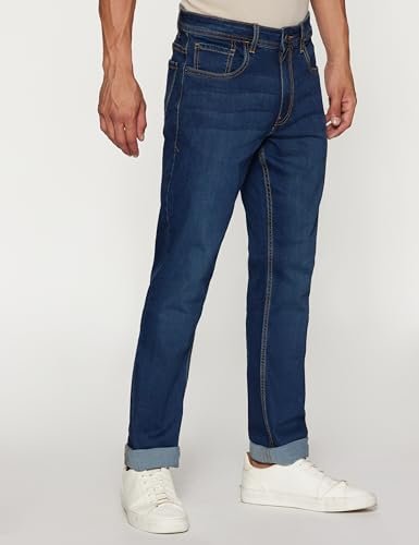 Men's Tapered Fit Mid Rise Classic Tape Stretchable Twill Jeans (10 Pics) - Image 3