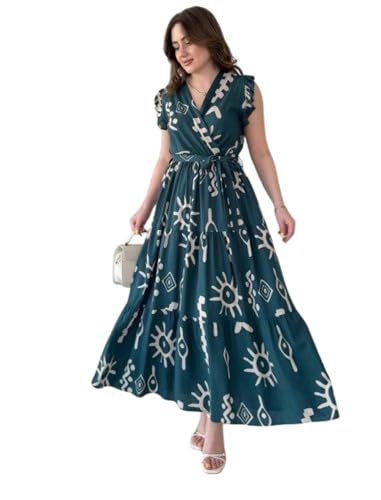 Attires Dress for Women Western Maxi Style, Indo Western Dresses, One Piece Long Gown, A Line Flared Pattern, Ethnic Look Outfit for Women