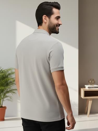 Men's Half Sleeve Soild Casual Regular Fit T-Shirt (40 Pics) - Image 2