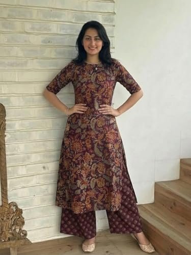 Designer Women's Viscose Blend Straight Printed Kurta - Image 4