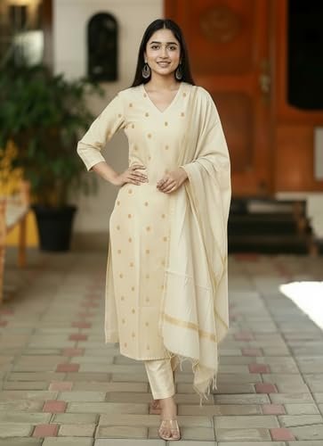 Printed Kurta for Women | Kurti Set Woman | Kurta with Pant & Dupatta - Image 6